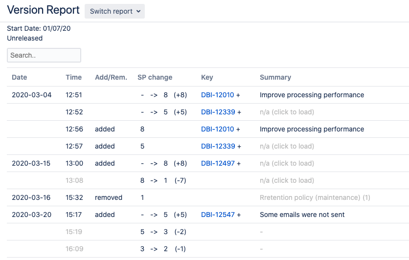 GitHub infonl/infojiraversionreportchangestable Show changes in
